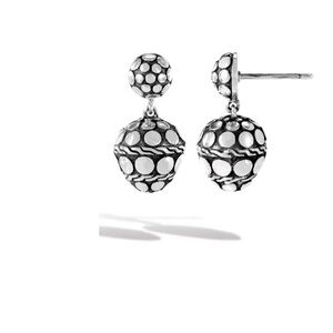 John Hardy dot nuansa acorn drop earrings sterling silver